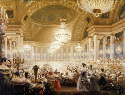 Women Dining at the Tuileries by Eugene Emmanuel Viollet le Duc